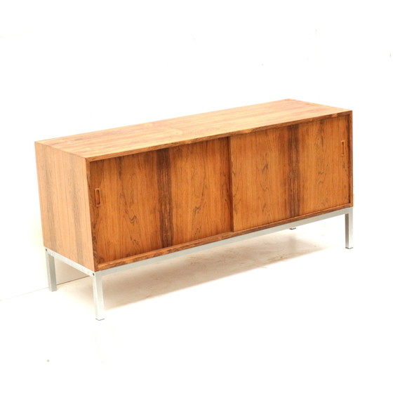 Image 1 of Vintage Rosewood Sideboard With Sliding Doors Made In The 1960s