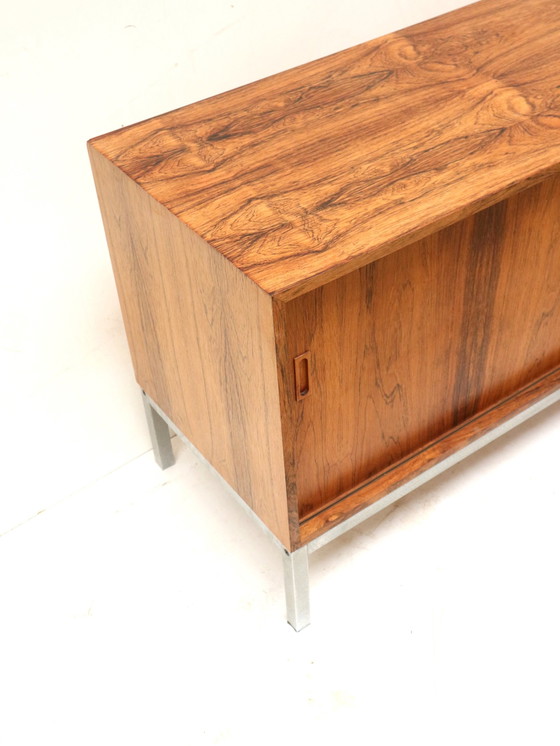 Image 1 of Vintage Rosewood Sideboard With Sliding Doors Made In The 1960s
