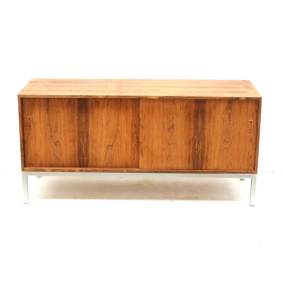 Image 1 of Vintage Rosewood Sideboard With Sliding Doors Made In The 1960s