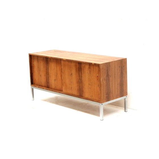 Image 1 of Vintage Rosewood Sideboard With Sliding Doors Made In The 1960s