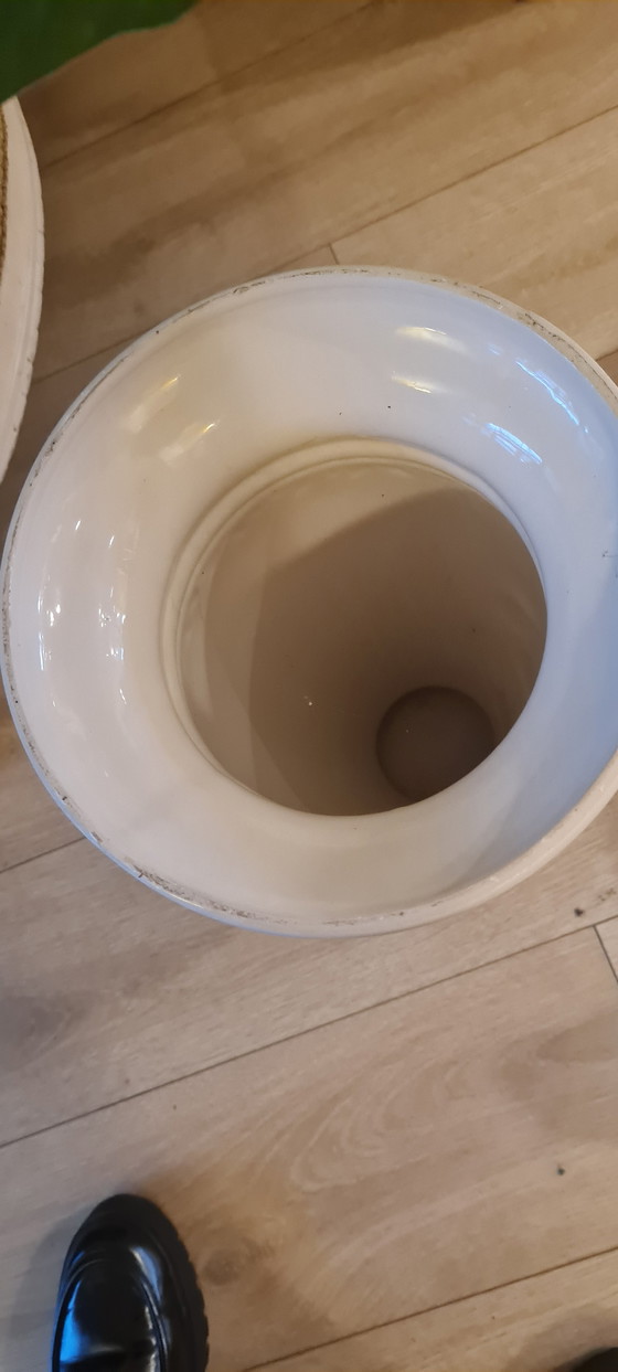 Image 1 of Jardinière vintage en barbotine