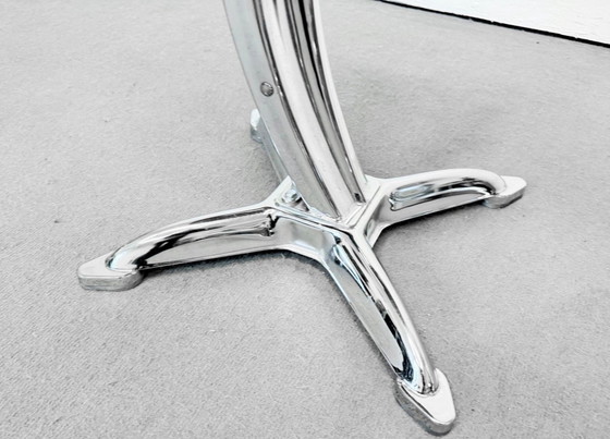 Image 1 of 2 RAR Yasu Sasamoto Dulton Chrome Design Stools Lotus Chairs