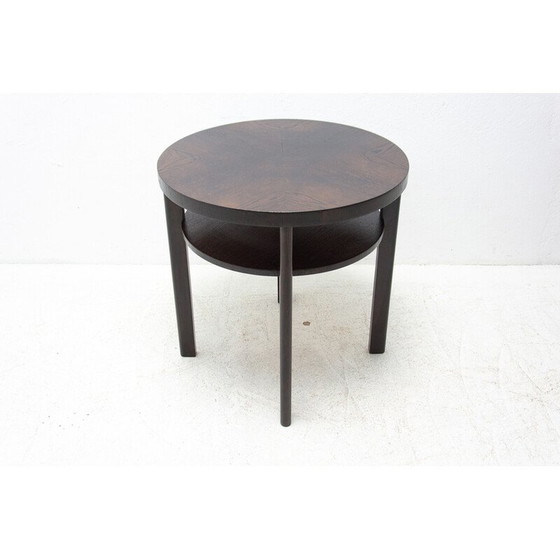 Image 1 of Vintage art deco oakwood coffee table, Czechoslovakia 1950s
