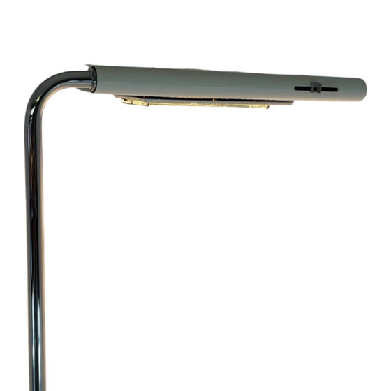 Image 1 of Bruno Gecchelin para Skipper y Pollux - Lámpara de pie Mezzaluna - Años 70 - En muy buen estado, original y marcada - Pie de már