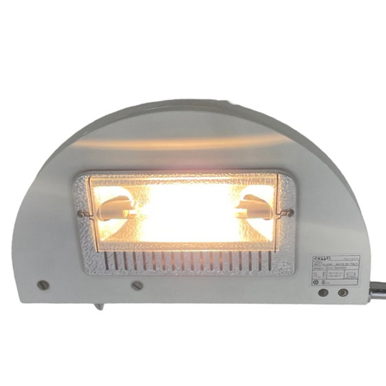 Image 1 of Bruno Gecchelin para Skipper y Pollux - Lámpara de pie Mezzaluna - Años 70 - En muy buen estado, original y marcada - Pie de már