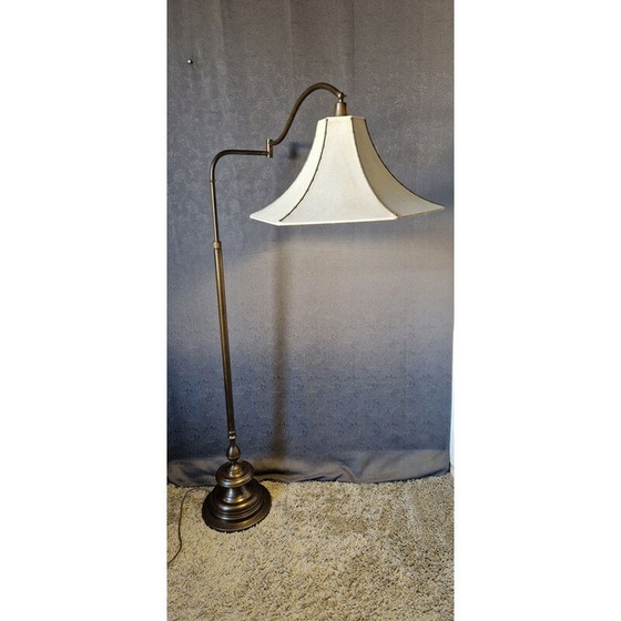 Image 1 of Vintage brass floor lamp with bronze patina