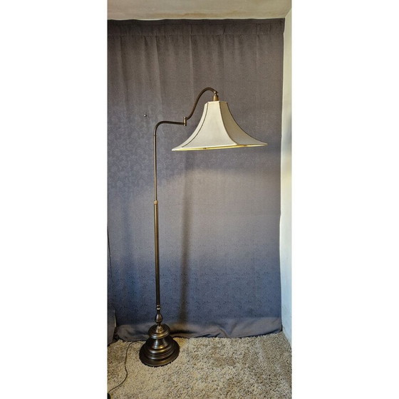Image 1 of Vintage brass floor lamp with bronze patina