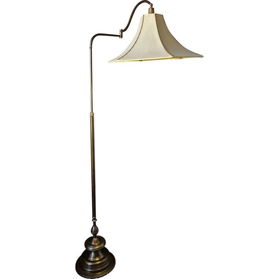 Image 1 of Vintage brass floor lamp with bronze patina