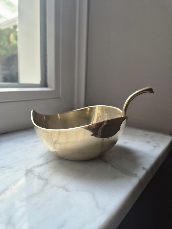 Image 1 of Brass Apple/Blade Shaped Bowl