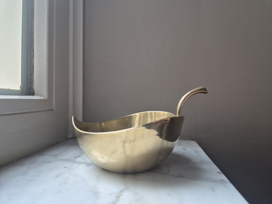 Image 1 of Brass Apple/Blade Shaped Bowl