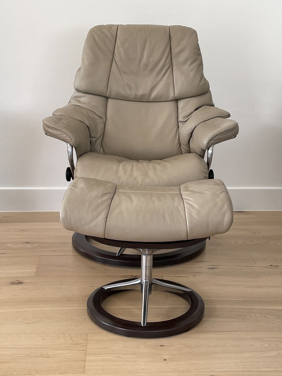 Image 1 of 2x Ekornes Reno M pour fauteuil Stressles