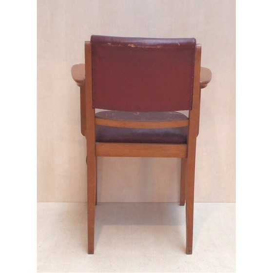 Image 1 of Pair of bridge armchairs, Maurice JALLOT - 1950s