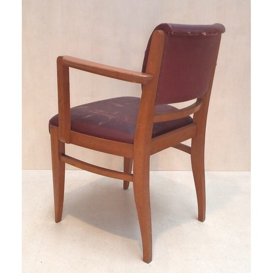 Image 1 of Pair of bridge armchairs, Maurice JALLOT - 1950s