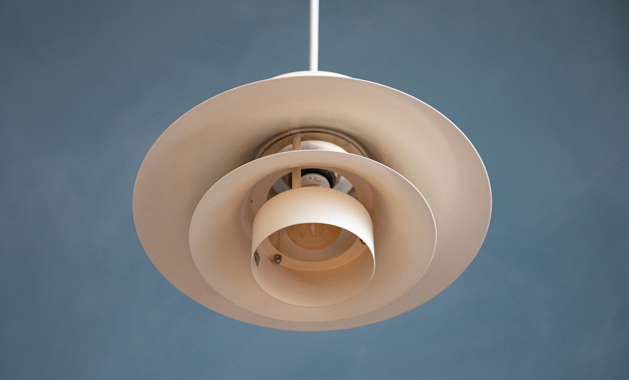 Lyfa 4108 Danish White Pendant Lamp | €350 | Whoppah