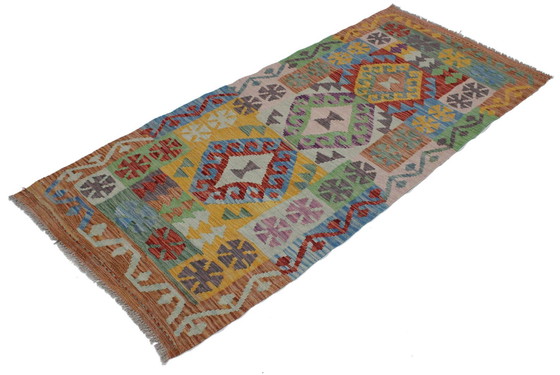 Image 1 of Original Old Style Kelim Afghan 196 X 83 Cm Top Condition