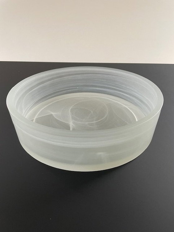 Image 1 of Aida Danish Design Bowl - Glass With White Smoke/Cloud Effect