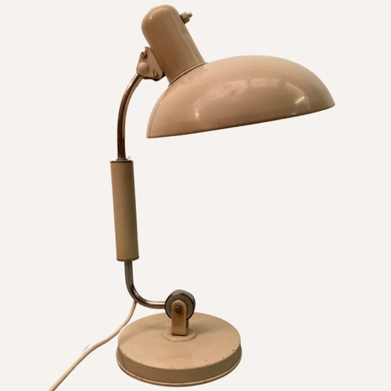 Image 1 of  Vintage Austrian Bauhaus Cream Desk Lamp By Christian Dell For Koranda