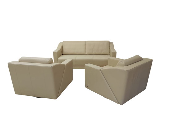 Image 1 of Rolf Benz model 350 sofa, 2 swivel armchairs