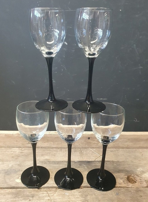 2103 Vintage Luminarc Wine Glasses