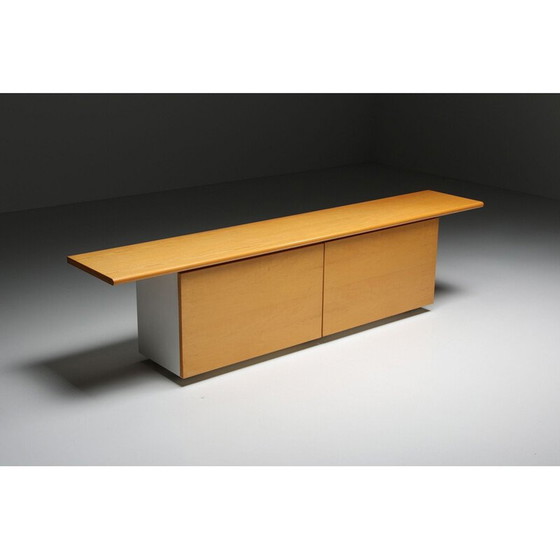 Image 1 of Vintage natural wood credenza by Giotto Stoppino for Acerbic, Italy 1977