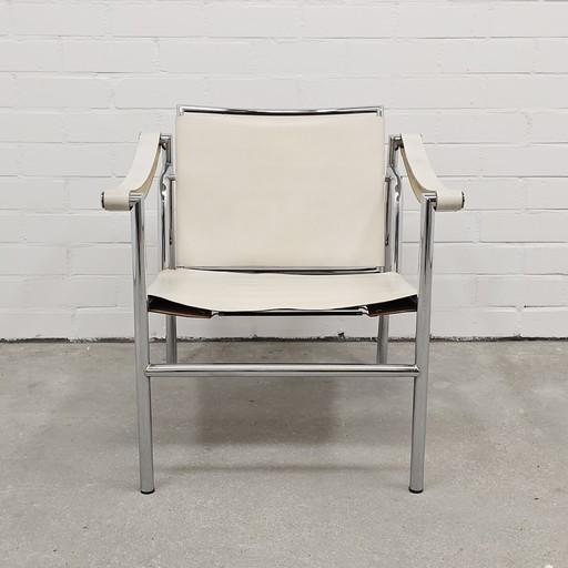 Vintage Leather Armchair Replica Le Corbusier Lc1