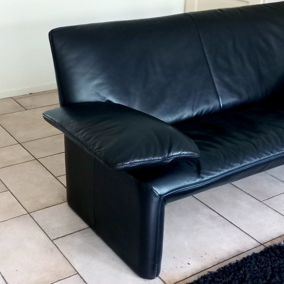 Image 1 of Jori Linea Sofa 2 Seater And 2.5 Seater - Black Leather