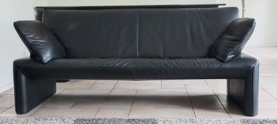 Image 1 of Jori Linea Sofa 2 Seater And 2.5 Seater - Black Leather