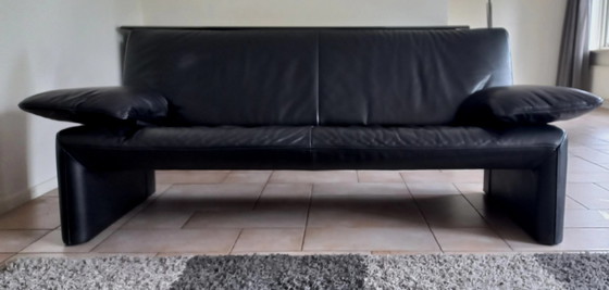 Image 1 of Jori Linea Sofa 2 Seater And 2.5 Seater - Black Leather