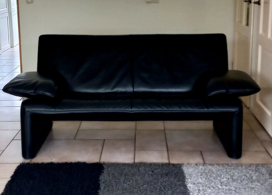 Image 1 of Jori Linea Sofa 2 Seater And 2.5 Seater - Black Leather