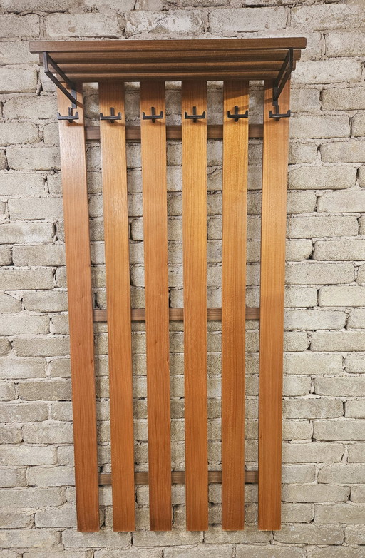 Scandinavian Teak Coat Rack 1970