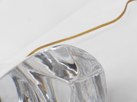 Image 1 of Scandinavian Translucent Glass Lamp Stand Olle Alberius, Orrefors 1970