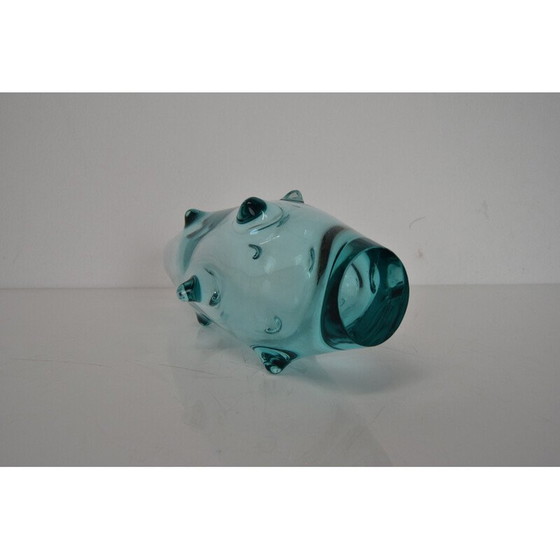 Image 1 of Vintage glass vase by Miroslav Klinger for Zelezny Brod Glasswork, Czechoslovakia 1960s