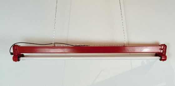 Image 1 of Vintage restored XL ceiling lamp from old factory