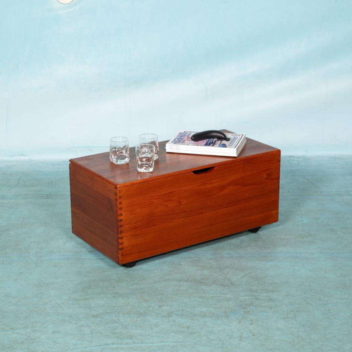 Midcentury Danish design storage furniture, vintage Salin trolley