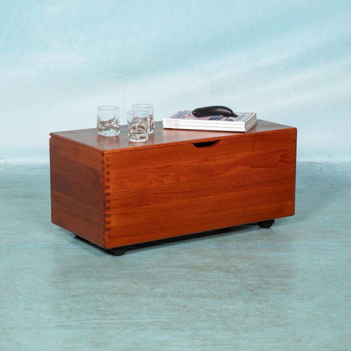 Midcentury Danish design storage furniture, vintage Salin trolley