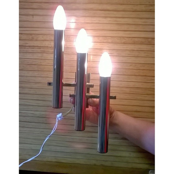 Image 1 of Lampada da parete vintage italiana in ottone, anni '70