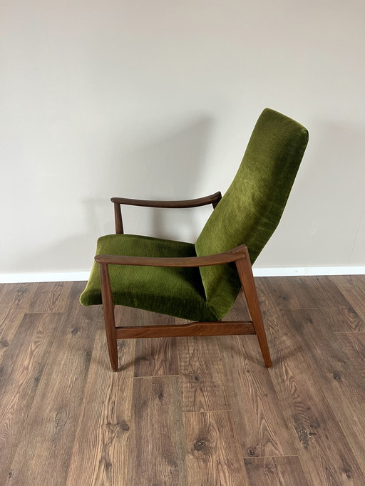 Mid Century Danish Modern Design Fauteuil à dossier haut