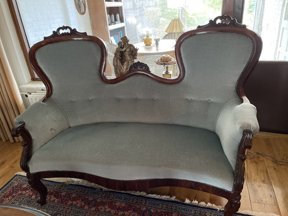 Image 1 of Biedermeier Love Seat