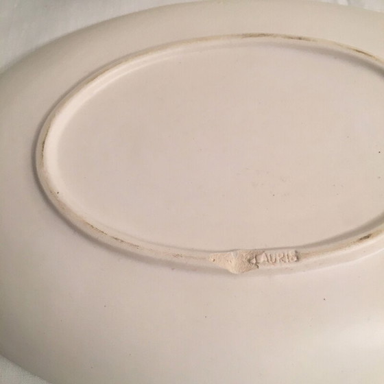 Image 1 of Set of 6 vintage fish plates by André Baud, Vaullauris 1950