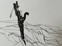 Landscape (Ink) - Eugène Eechaut (1928-2019)