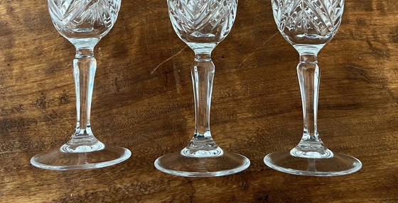 Image 1 of 3x Cristal d'Arques champagne flutes model Masquerade