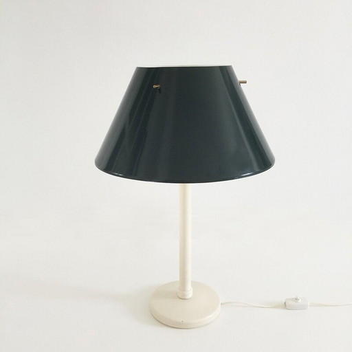 Vintage green metal table lamp by Hans-Agne Jakobsson, Sweden 1960