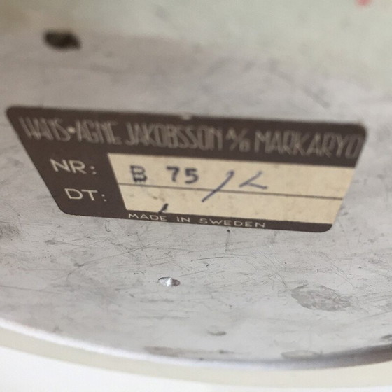 Image 1 of Vintage green metal table lamp by Hans-Agne Jakobsson, Sweden 1960