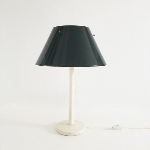 Vintage green metal table lamp by Hans-Agne Jakobsson, Sweden 1960