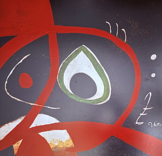 Image 1 of Joan Miró: "Head. Signed In the Plate.