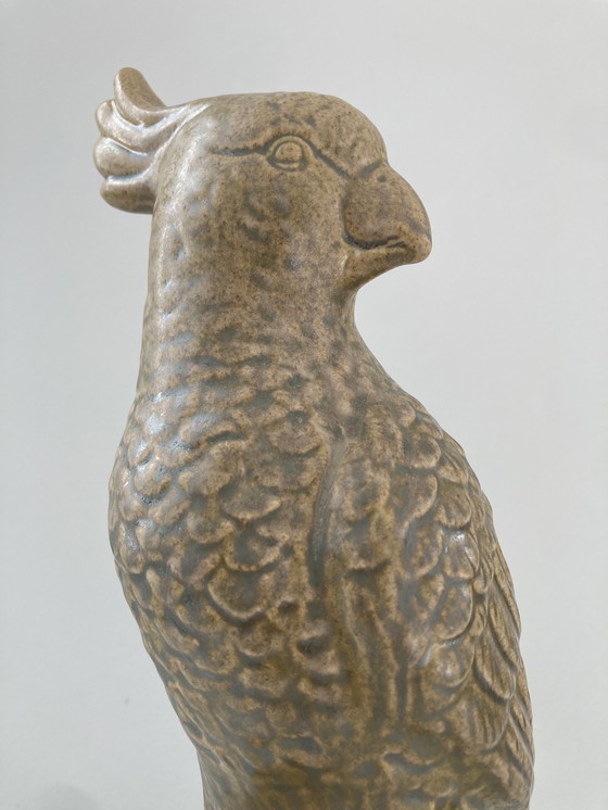 Image 1 of Estatua de cacatúa, cerámica, unos 32 cm de alto
