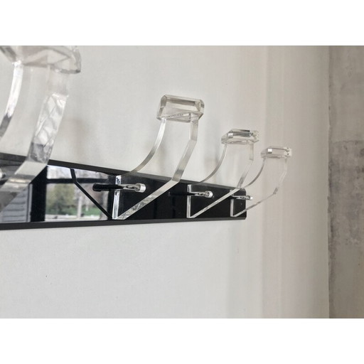 Vintage coat rack wall modernist 1970, France