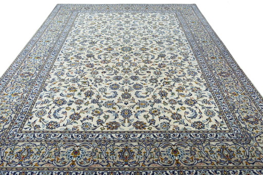 Hand-knotted Keshan oriental rug - 419 X 300 Cm