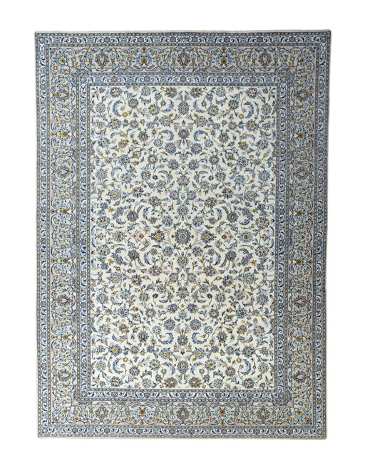 Hand-knotted Keshan oriental rug - 419 X 300 Cm