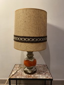 Vintage W-Germany ceramic lamp fat lava